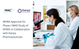 MAC Clinical Research celebrates MHRA Approval for Phase I MAD Study of KP405 in Collaboration with Kariya Pharmaceuticals